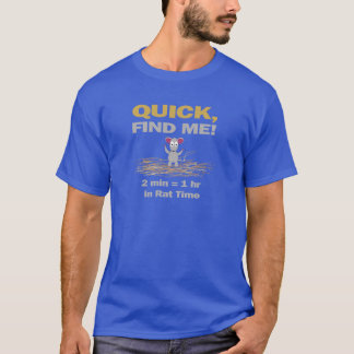 T-shirt "Vite, trouvez-moi !" Pièce en t d'obscurité de