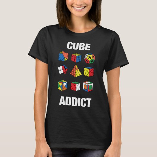 T-shirt Vitesse Cube Cube de puzzle (Devant)