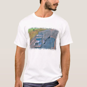 T-shirt Vitesse de chauffeur de camion de fret de camion
