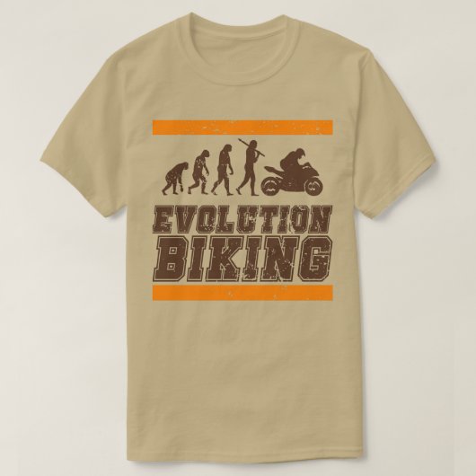 T-shirt Vitesse de la rue de moto Evolution (Design devant)