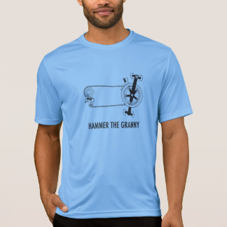 T-shirt Vitesse de mamie de cycliste de montagne et de
