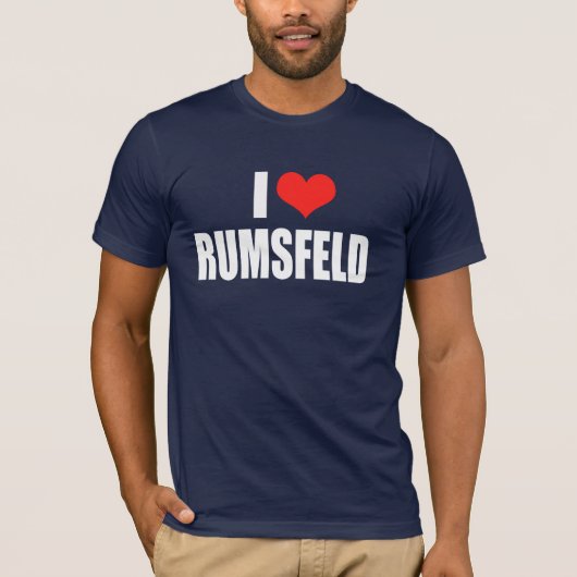 T-shirt Vitesse d'élection de DONALD RUMSFELD (Devant)