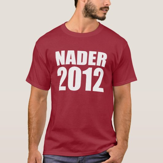 T-shirt Vitesse d'élection de RALPH NADER (Devant)