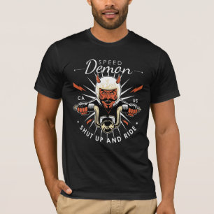 T-shirt Vitesse Motorcyles Demon   Tais-toi et marche