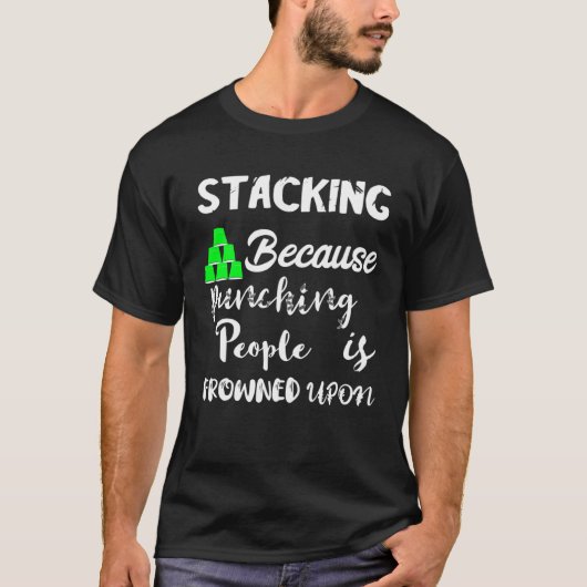 T-shirt Vitesse Stacking Cups Sport Stacking Speed Stackin (Devant)