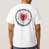 T-shirt Vitrail de la Rose de Luther (Dos)