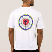 T-shirt Vitrail de la Rose de Luther (Dos)