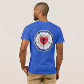 T-shirt Vitrail de la Rose de Luther (Dos entier)