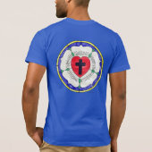 T-shirt Vitrail de la Rose de Luther (Dos)