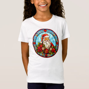 T-Shirt Vitrail Père Noël ornement de Noël-67672
