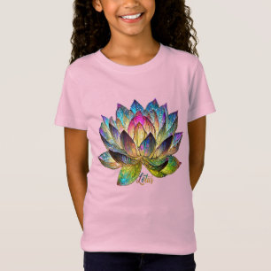 T-Shirt Vitraux Fleur de Lotus Colorée