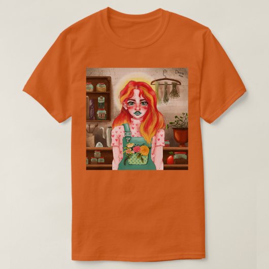 T-shirt vitres cottagecore (Design devant)