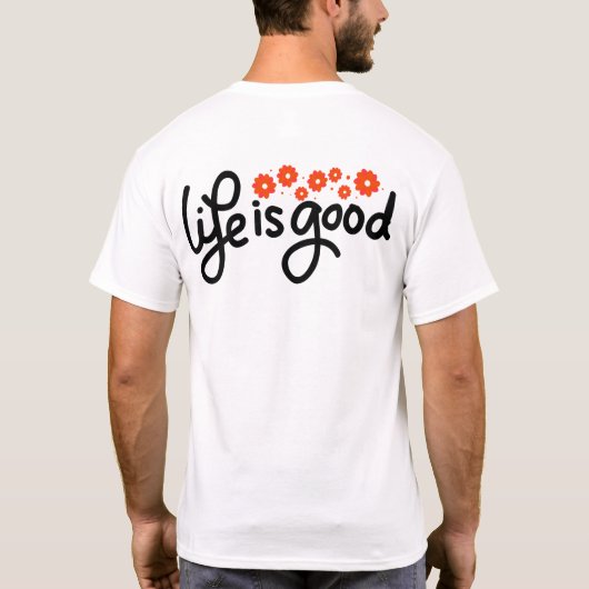 T-shirt Vitres d'alimentation des fleurs (Dos)