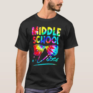 T-shirt Vitres de teinture arc-en-ciel du collège Retour T