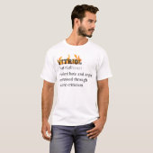 T-shirt Vitriol, texte noir, gros, nano 23 (Devant entier)