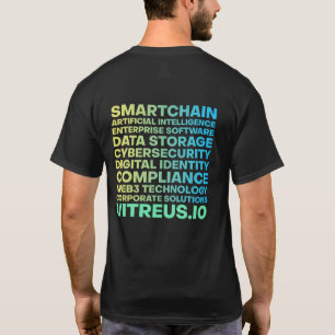T-shirt VITRUS imprimé (avant et arrière)   NOIR