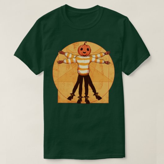 T-shirt Vitruvian Halloween (Design devant)