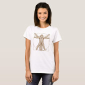 T-shirt Vitruvian Sasquatch – Bigfoot Cryptid Art Shirt (Devant entier)