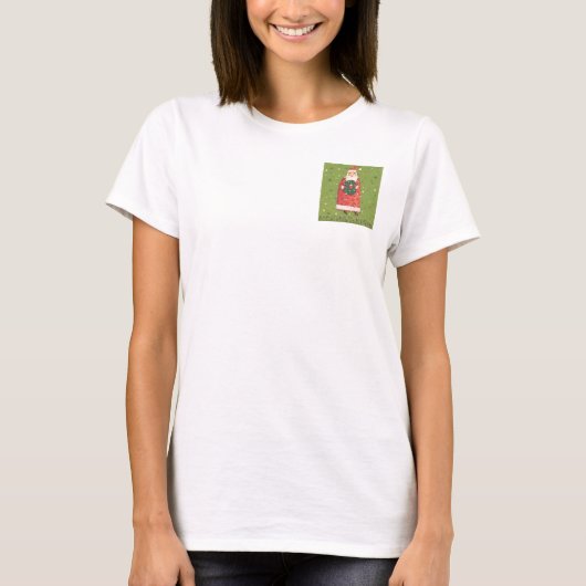 T-shirt VIV77 Green Père Noël.tif (Devant)