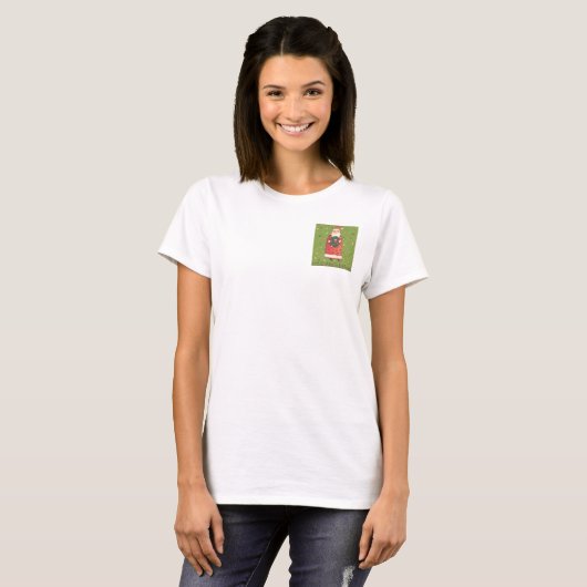 T-shirt VIV77 Green Père Noël.tif (Devant entier)