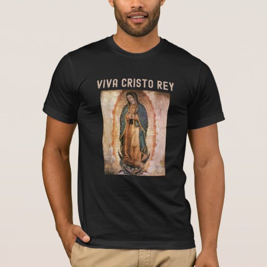 T-shirt Viva Cristo Rey Cristeros catholiques (Devant)