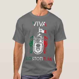 T-shirt Viva Jalostotitlan Jalisco Estado De Mexico Escudo