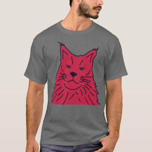T-shirt Viva Magenta Couleur de l'année 2023 Maine Coon Ca
