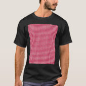 T-shirt Viva Magenta Small Houndstooth Pattern (Devant)