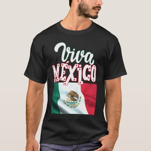 T-shirt Viva Mexica 16th September Independence Day Mexica (Devant)