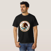 T-shirt Viva Mexico (Aigle du drapeau mexicain) (Devant entier)