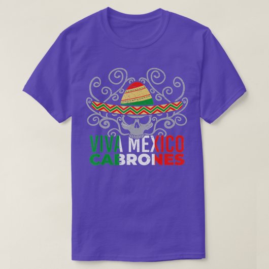 T-shirt Viva Mexico Cabrones Mexican Patriot Pride Cinco d (Design devant)