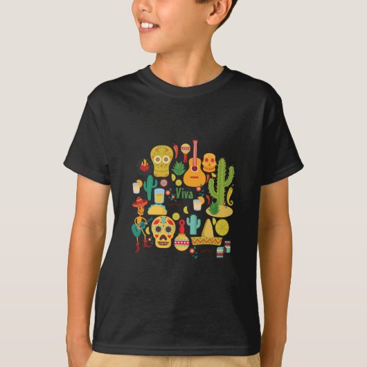 T-shirt viva mexique (Devant)