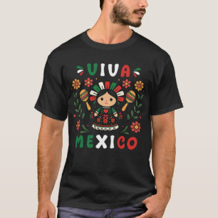 T-shirt Viva Mexique Fête de l'Indépendance mexicaine