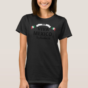 T-shirt Viva Mexique Fête de l'Indépendance mexicaine 16 s