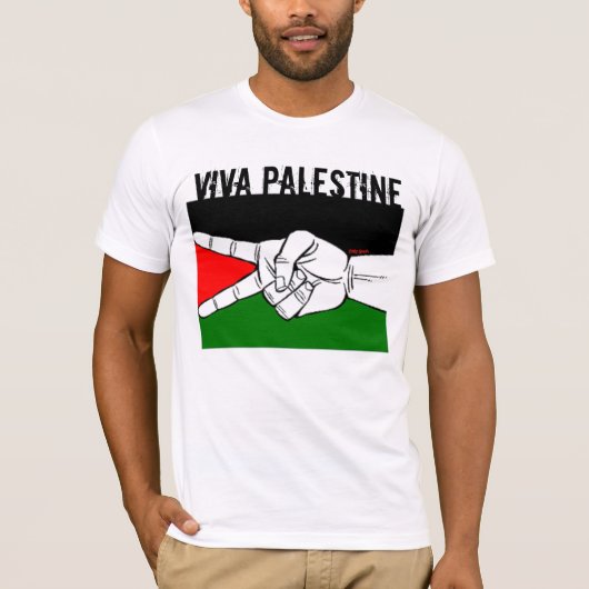 T-shirt viva palestinne (Devant)