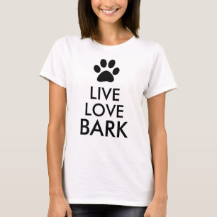 T-shirt Vivant, amour, écorce