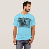 T-shirt Vivant, amour, surf, chevalets (Devant entier)