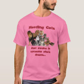 T-shirt Vivant en troupe des chats - gestion de (Devant)