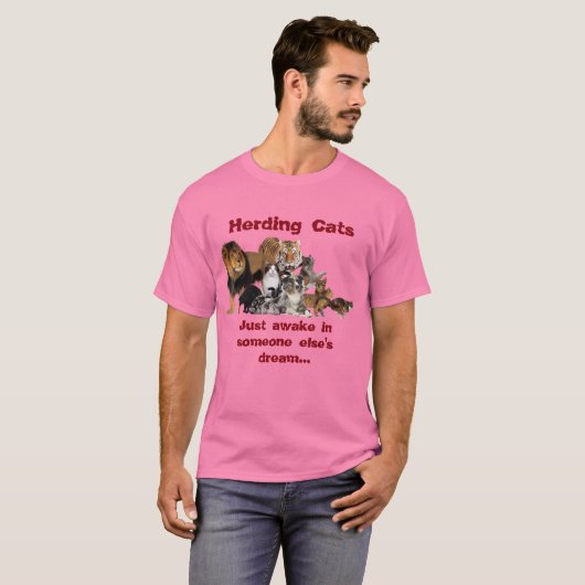 T-shirt Vivant en troupe des chats - gestion de (Devant entier)