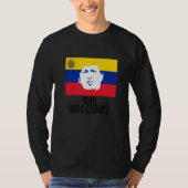 T-shirt Vive Hugo Chávez Face Au Drapeau (Devant)