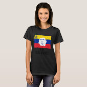 T-shirt Vive Hugo Chávez Face Au Drapeau (Devant entier)