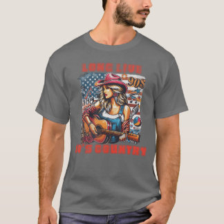 T-shirt Vive le garçon cowgirl de la country des années 90
