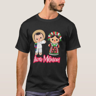 T-shirt Vive le Mexique Cabrones Drapeau de fierté mexicai