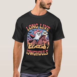 T-shirt Vive les vaches fantômes mignonnes Cowgirl Hallowe