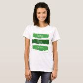 T-shirt vive l'impression - vert (Devant entier)