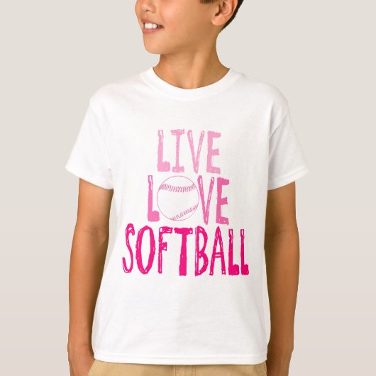 T-shirt Vivent, aiment, le base-ball (Devant)
