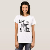 T-shirt Vivez, aimez, augmentez (Devant entier)
