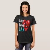 T-SHIRT VIVEZ AMOUR LABO - VIE DE LABO (Devant entier)