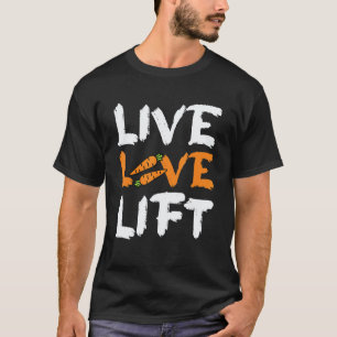 T-shirt Vivez Amour Soulevez Végétalien Végétarien Gym Ent