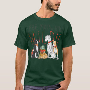 T-shirt Vivez brave et la motivation sauvage cadeaux coura